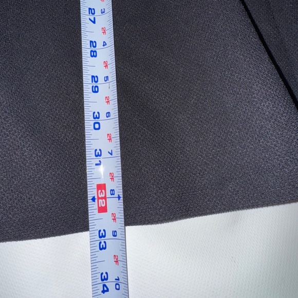 Theory Seamed Skater Dress Fit & Flare pique LBD Dress 4 - Picture 9 of 11